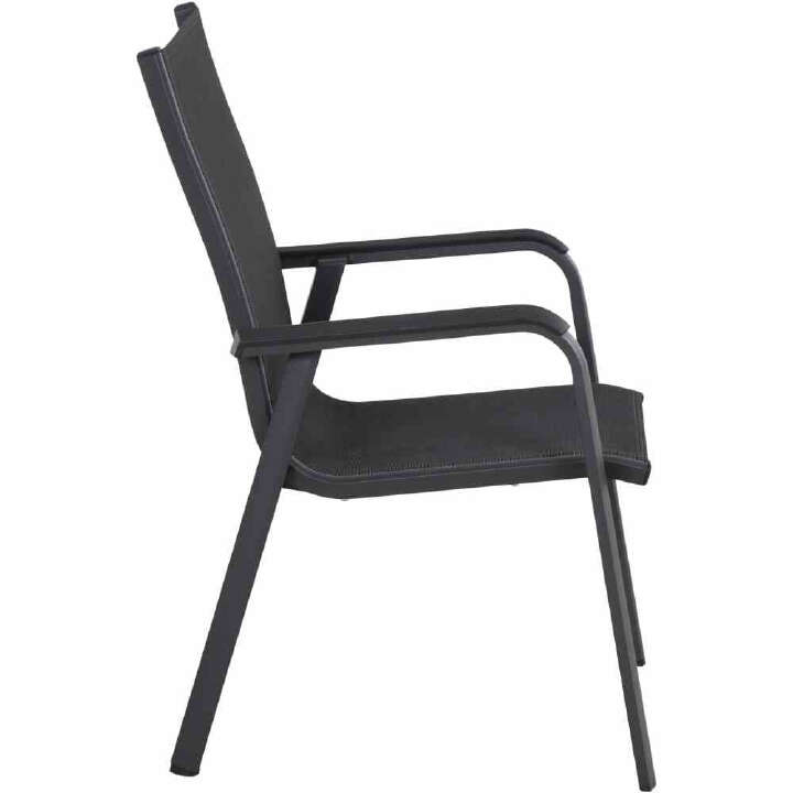 SIENA GARDEN Tesoro Stapelsessel, matt anthrazit